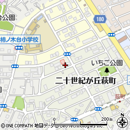 千葉県松戸市二十世紀が丘萩町67周辺の地図