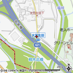 山梨県北杜市須玉町大豆生田251-2周辺の地図