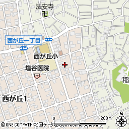 東京都北区西が丘1丁目6周辺の地図