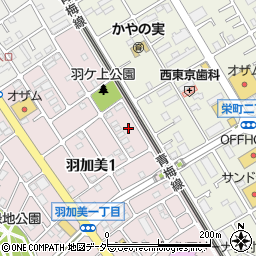 東京都羽村市羽加美1丁目19周辺の地図