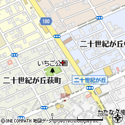 千葉県松戸市二十世紀が丘萩町10周辺の地図