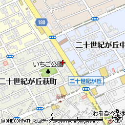 千葉県松戸市二十世紀が丘萩町8-1周辺の地図