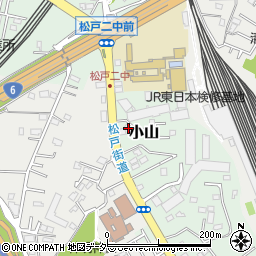 千葉県松戸市小山709-25周辺の地図