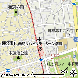 東京都北区赤羽西6丁目36-2周辺の地図