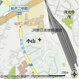 千葉県松戸市小山709-4周辺の地図