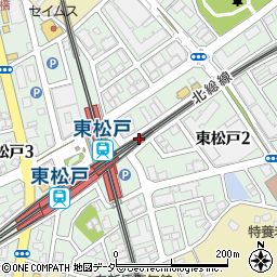 京成パーク東松戸駅前駐車場周辺の地図