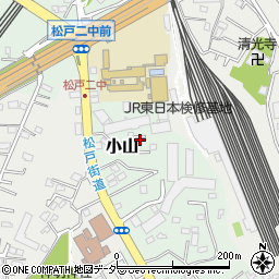 千葉県松戸市小山709-12周辺の地図