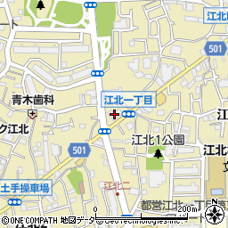 瀧野川信用金庫足立支店周辺の地図