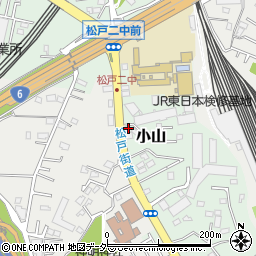 千葉県松戸市小山695-4周辺の地図
