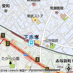 どん亭 下赤塚店周辺の地図