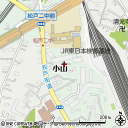 千葉県松戸市小山709-8周辺の地図