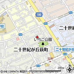 千葉県松戸市二十世紀が丘萩町52周辺の地図