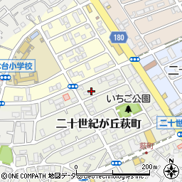 千葉県松戸市二十世紀が丘萩町62周辺の地図