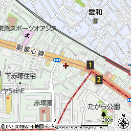 リパーク赤塚新町３丁目第２駐車場周辺の地図