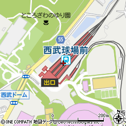 西武球場前駅 埼玉県所沢市 駅 路線図から地図を検索 マピオン