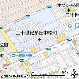 千葉県松戸市二十世紀が丘中松町32周辺の地図