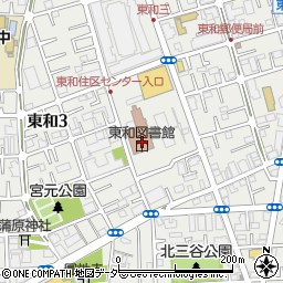 東京都足立区東和周辺の地図