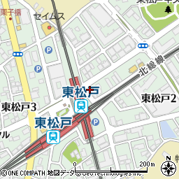 リパーク東松戸駅前駐車場周辺の地図