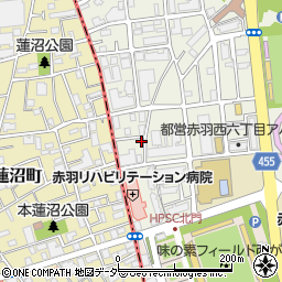 東京都北区赤羽西6丁目36-18周辺の地図