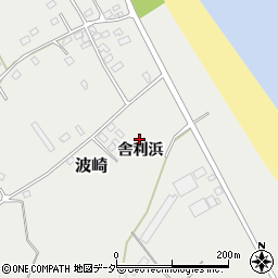 茨城県神栖市波崎舎利浜周辺の地図