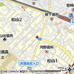 タイムズ清瀬松山第８駐車場周辺の地図