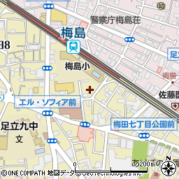 東京都足立区梅田7丁目31周辺の地図