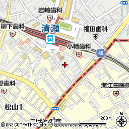 東邦薬局　清瀬松山店周辺の地図