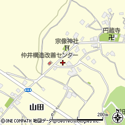 千葉県印西市山田周辺の地図