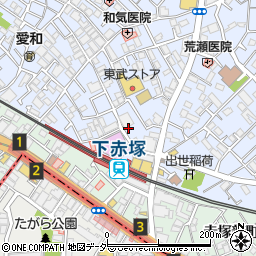ドトールコーヒーショップ下赤塚店周辺の地図