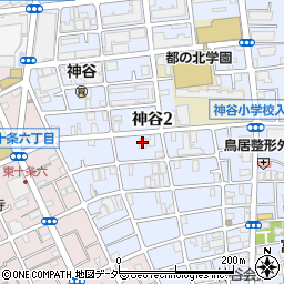 ルーブル東十条弐番館周辺の地図