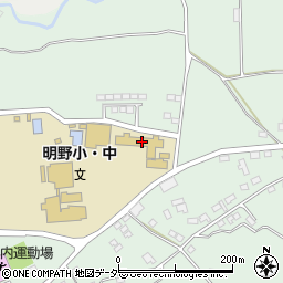 北杜市立明野小学校周辺の地図