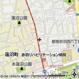 東京都北区赤羽西6丁目36-9周辺の地図