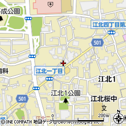 一建設株式会社　西新井営業所周辺の地図