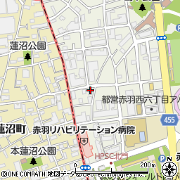 東京都北区赤羽西6丁目36-16周辺の地図