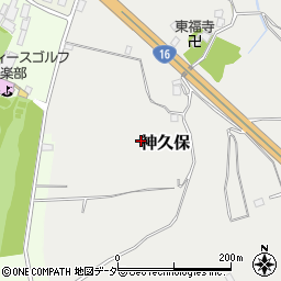 千葉県八千代市神久保周辺の地図