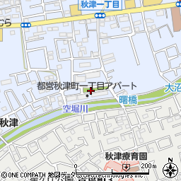 東京都東村山市秋津町1丁目28周辺の地図