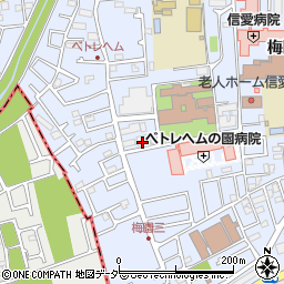 カトリック秋津教会周辺の地図