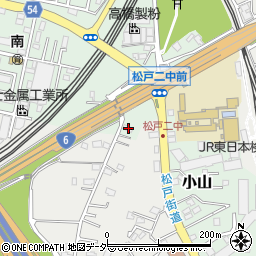 千葉県松戸市小山653-5周辺の地図