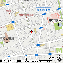 東京都足立区東和4丁目周辺の地図