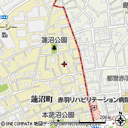 東京都板橋区蓮沼町63周辺の地図