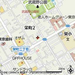 ファミリーマート羽村栄町二丁目店周辺の地図