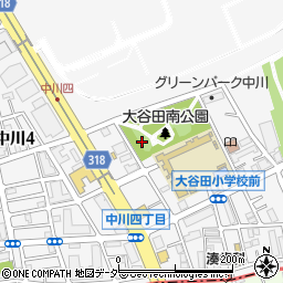 大谷田南公園管理事務所周辺の地図