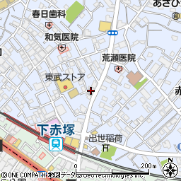 上野精米店周辺の地図