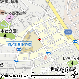 千葉県松戸市二十世紀が丘柿の木町周辺の地図