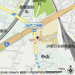 千葉県松戸市小山684周辺の地図