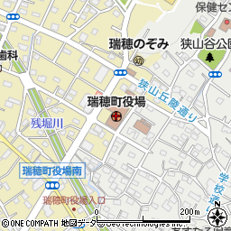 東京都瑞穂町（西多摩郡）周辺の地図