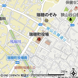 瑞穂町役場周辺の地図