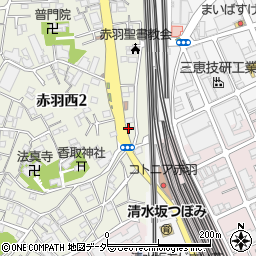 東京都北区赤羽西2丁目2-3周辺の地図