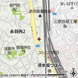 東京都北区赤羽西2丁目2-13周辺の地図