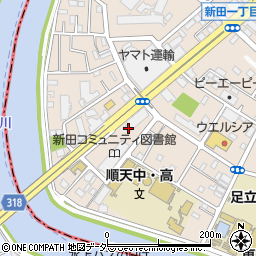 都営新田二丁目第二アパート周辺の地図